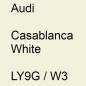 Preview: Audi, Casablanca White, LY9G / W3.